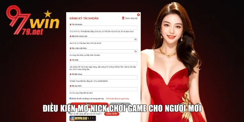 Điều kiện mở tài khoản chơi game cho người mới