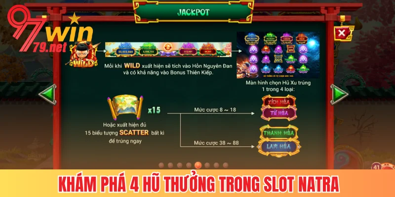 Khám phá 4 hũ thưởng siêu hot trong Natra