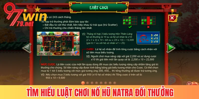 Tìm hiểu luật chơi nổ hũ Natra đổi thưởng
